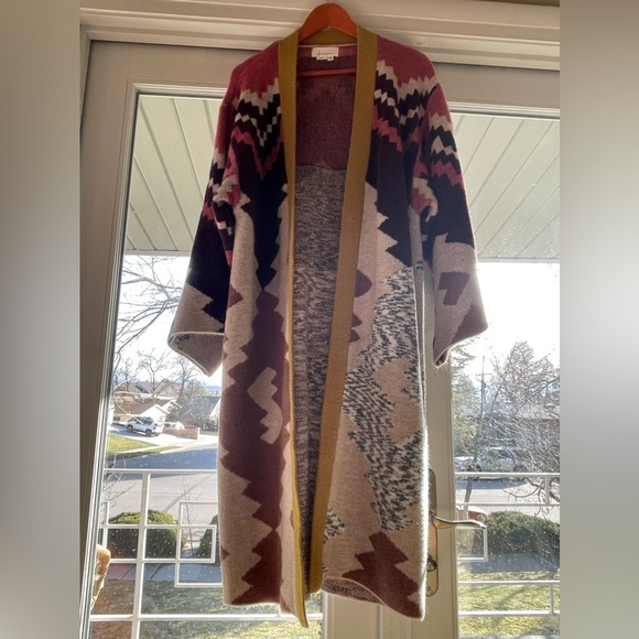 Anthropologie Chevron Knit Duster. Worn 1x. Like new - Picture 6 of 11